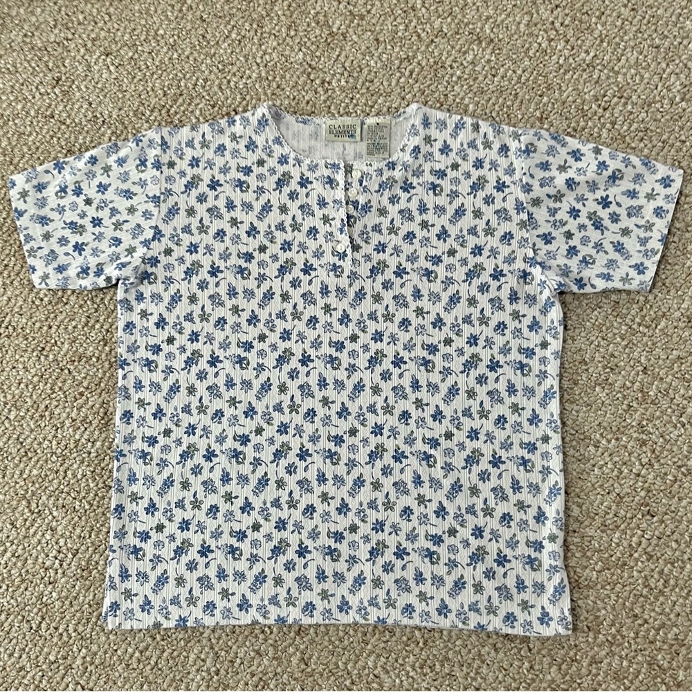 Vintage Classic Elements floral comfortable tee